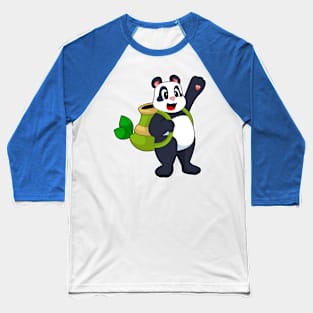 Panda Bamboo Backpack Baseball T-Shirt